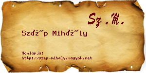 Szép Mihály névjegykártya